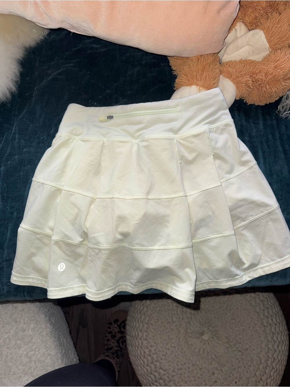 lululemon athletica butter yellow Tiered Skater Skirt